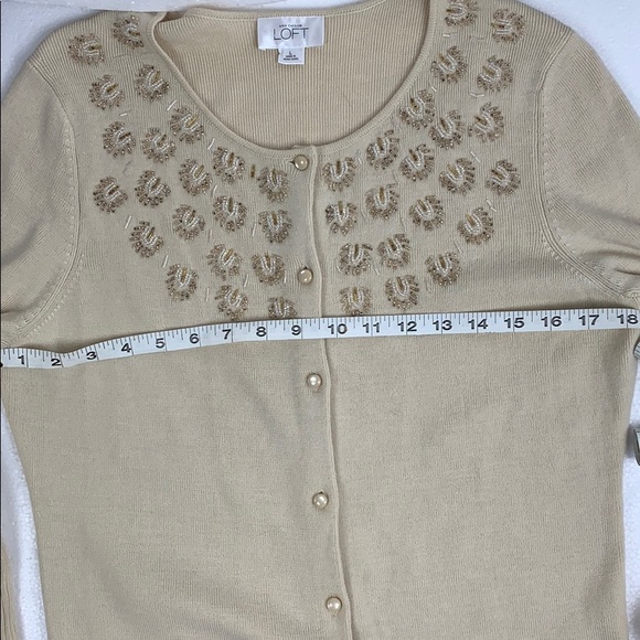 Ann Taylor Loft embellished cardigan - Picture 5 of 8